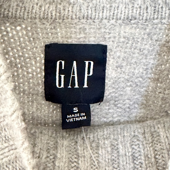 GAP Women's Light Grey Cowl Neck Sweater - Picture 4 of 5